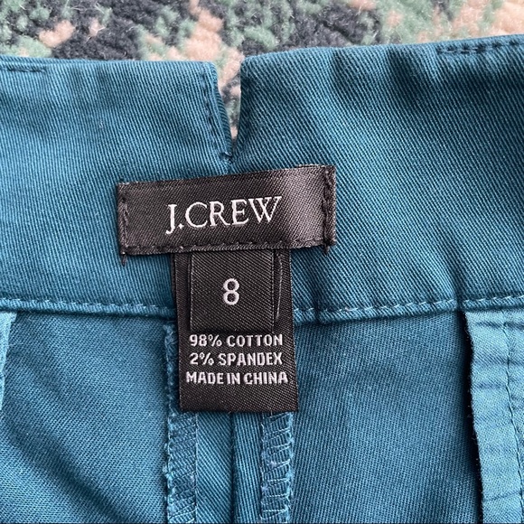 J. Crew 4” Inch Esplanade Shorts - 2 Pair Black & Teal Size 8 - Picture 4 of 5